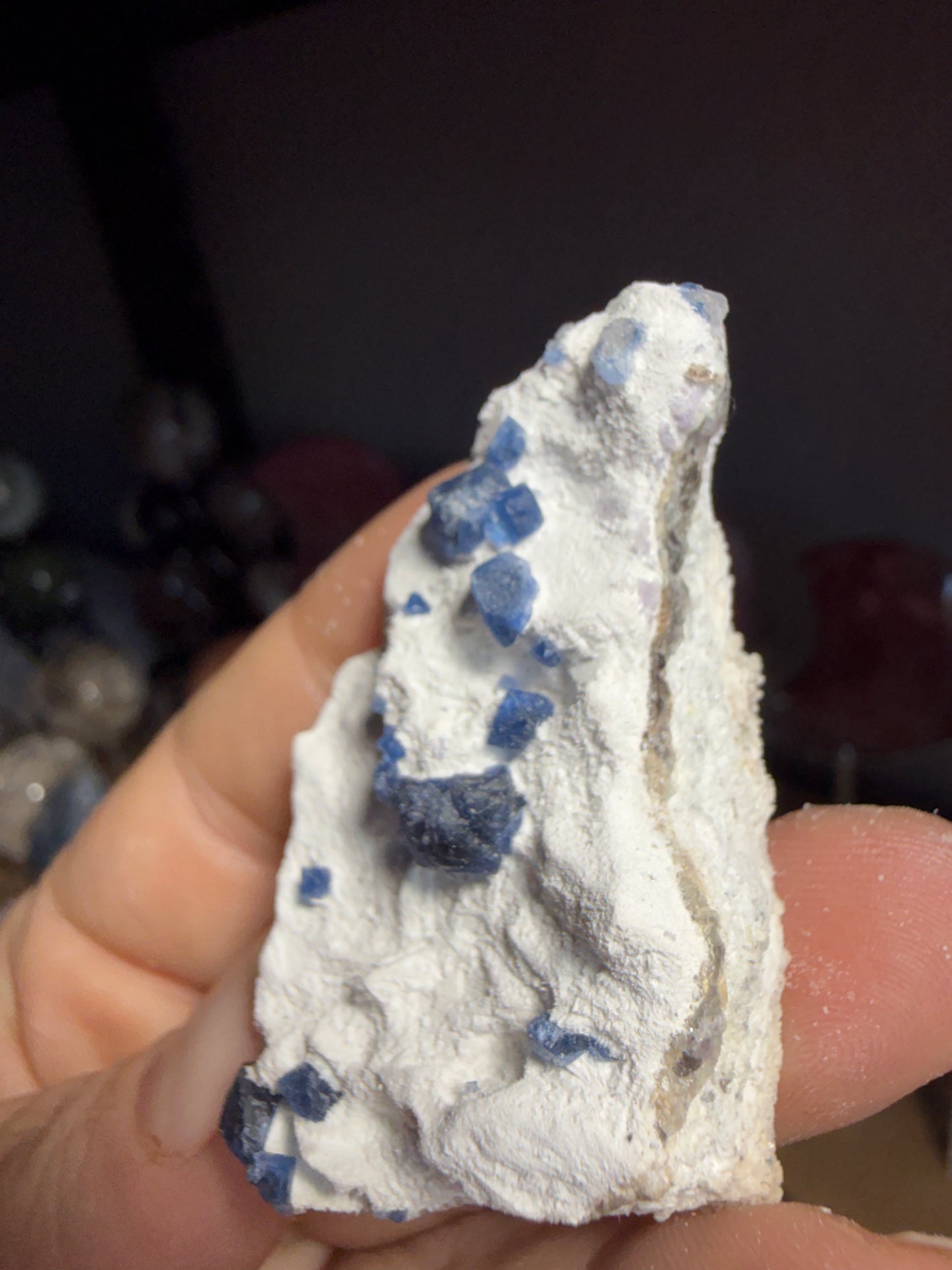 Small Blueberry Fluorite Crystal – Clarity, Intuition & Calm