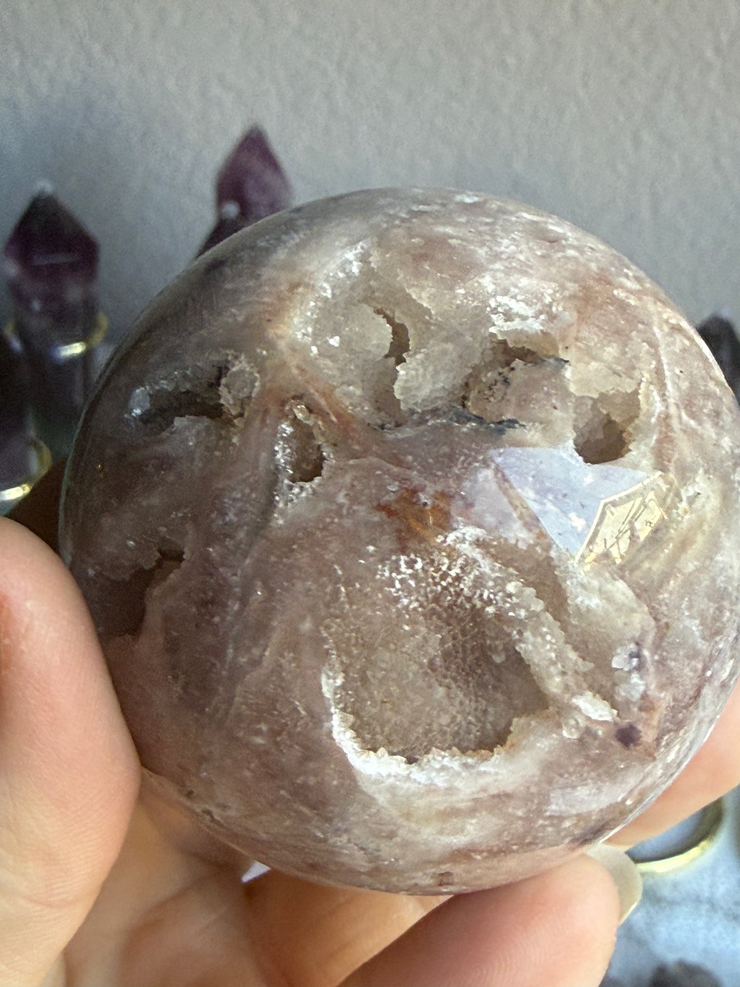 Fluorite–Sphalerite Sphere #1 – Polished Crystal for Insight, Grounding & Transformation