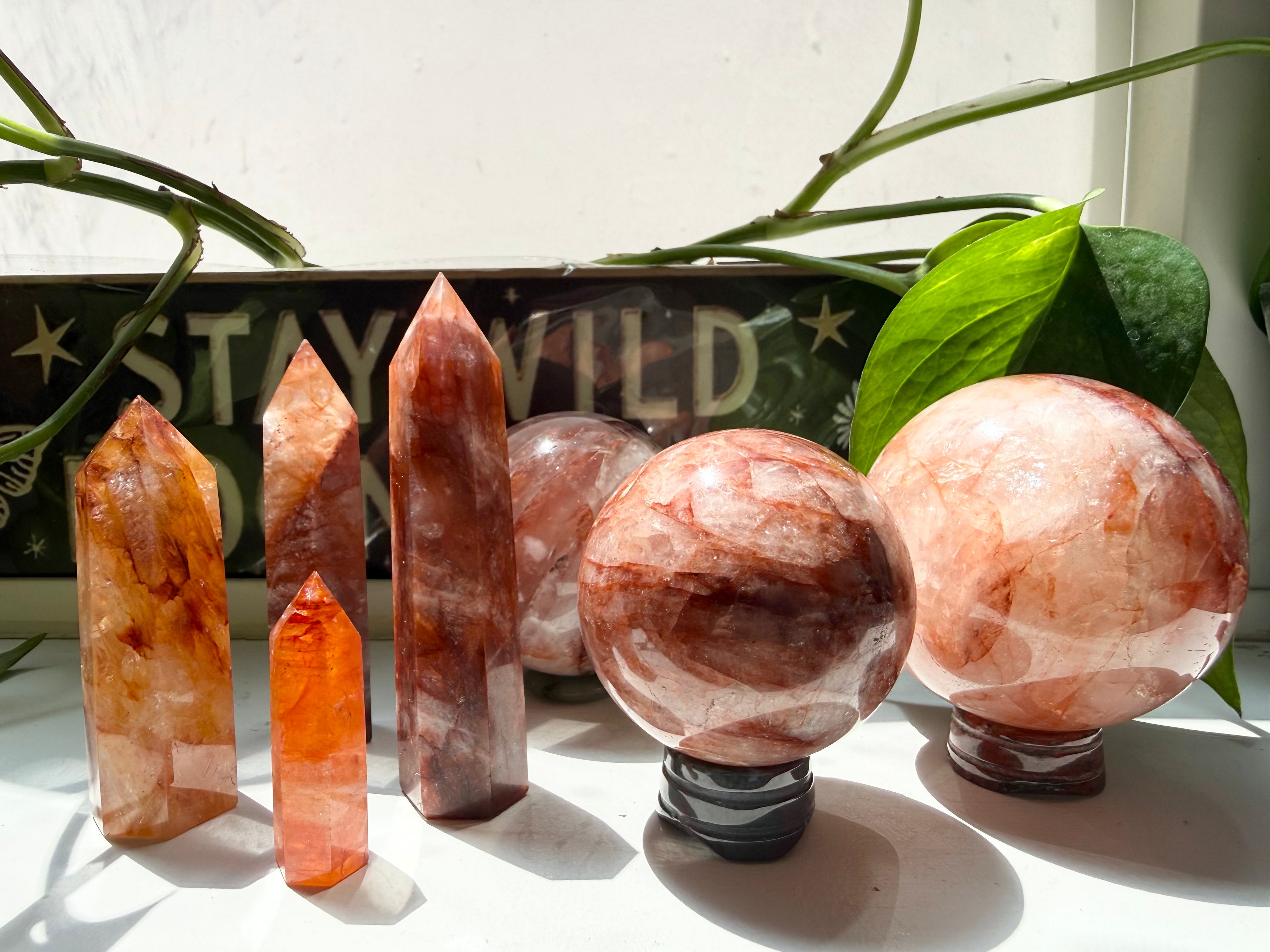 Red Fire Quartz Crystal – Hematoid Quartz for Grounding, Focus & Emotional Healing