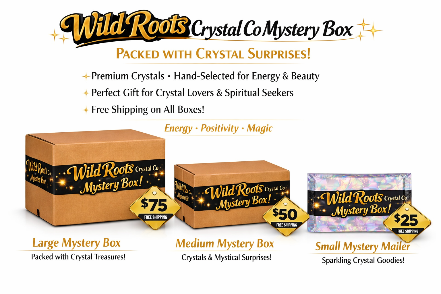 Premium Crystal Mystery Box – Choose Your Size