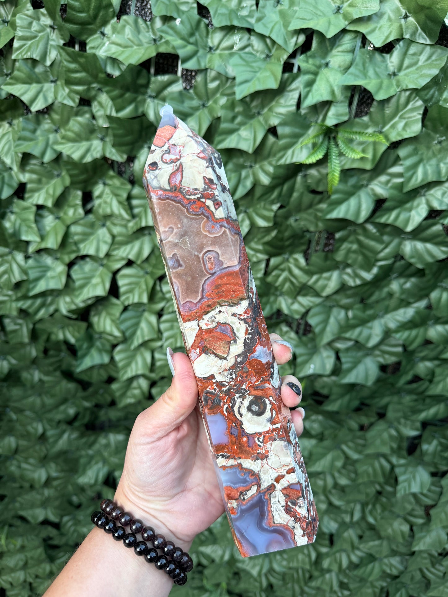 Money Agate Tower M4 — Prosperity & Grounding Energy