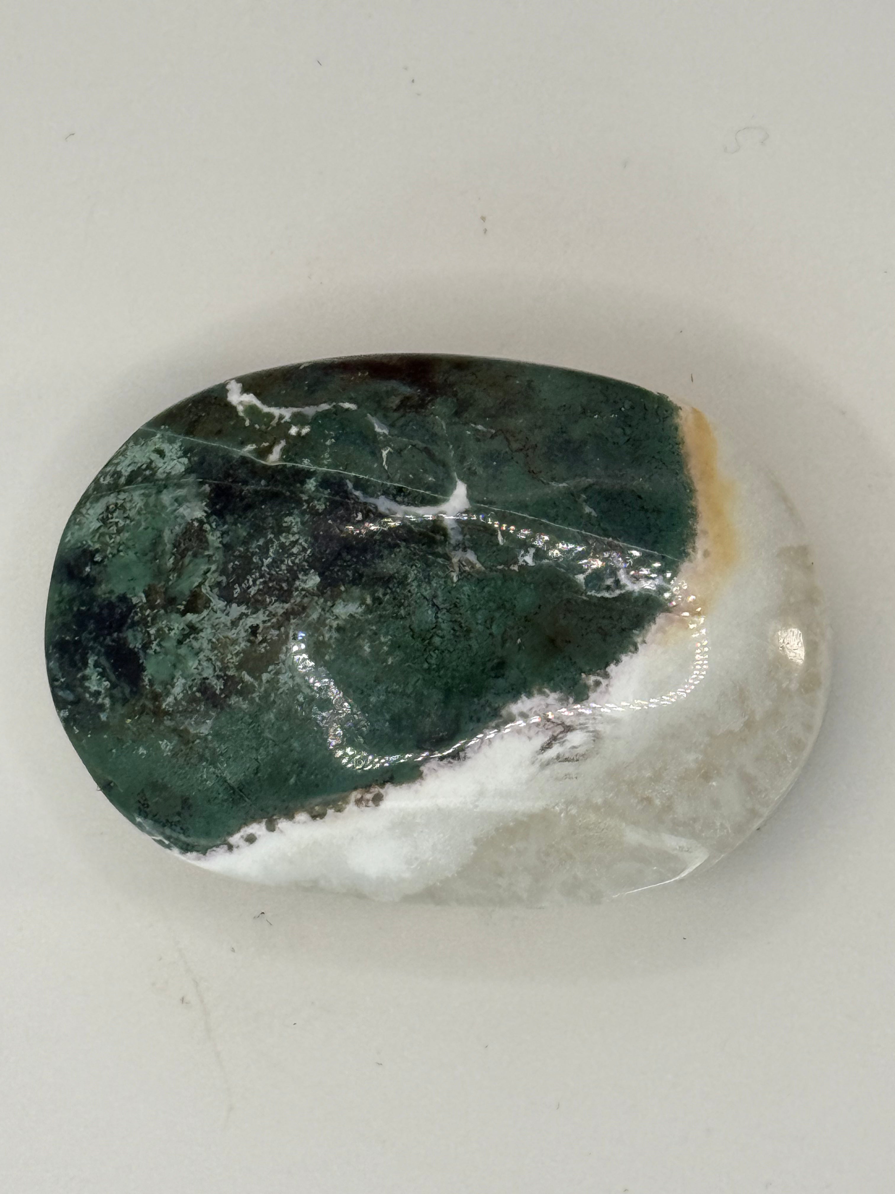 Small Unicorn Jasper Palm Stone – Pastel Swirled Crystal for Joy, Balance & Calm