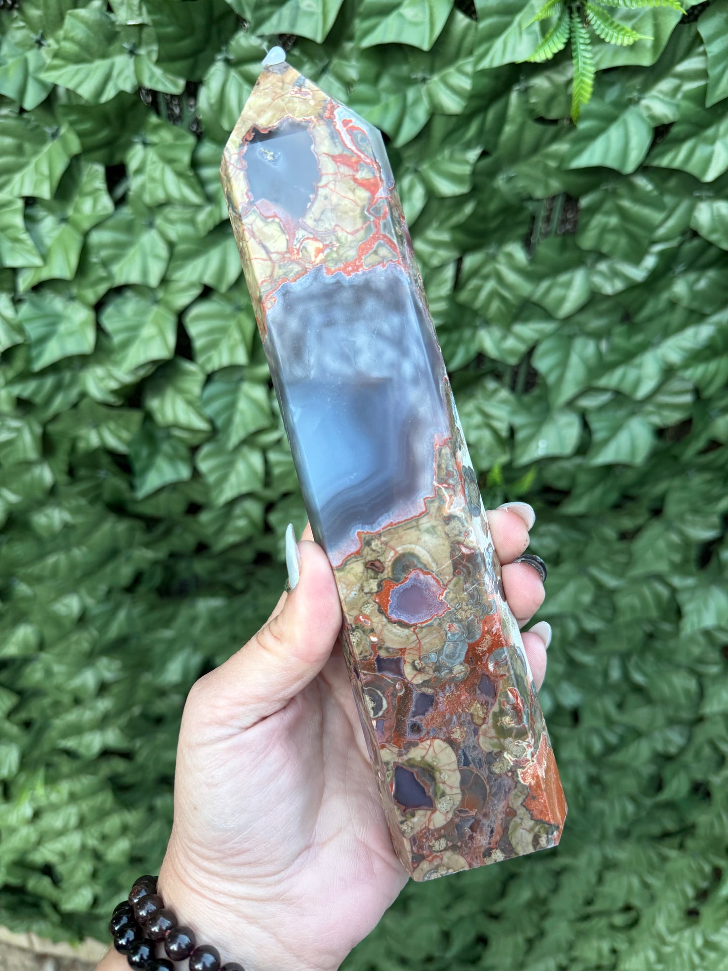 Money Agate Tower M9 — Prosperity & Grounding Energy