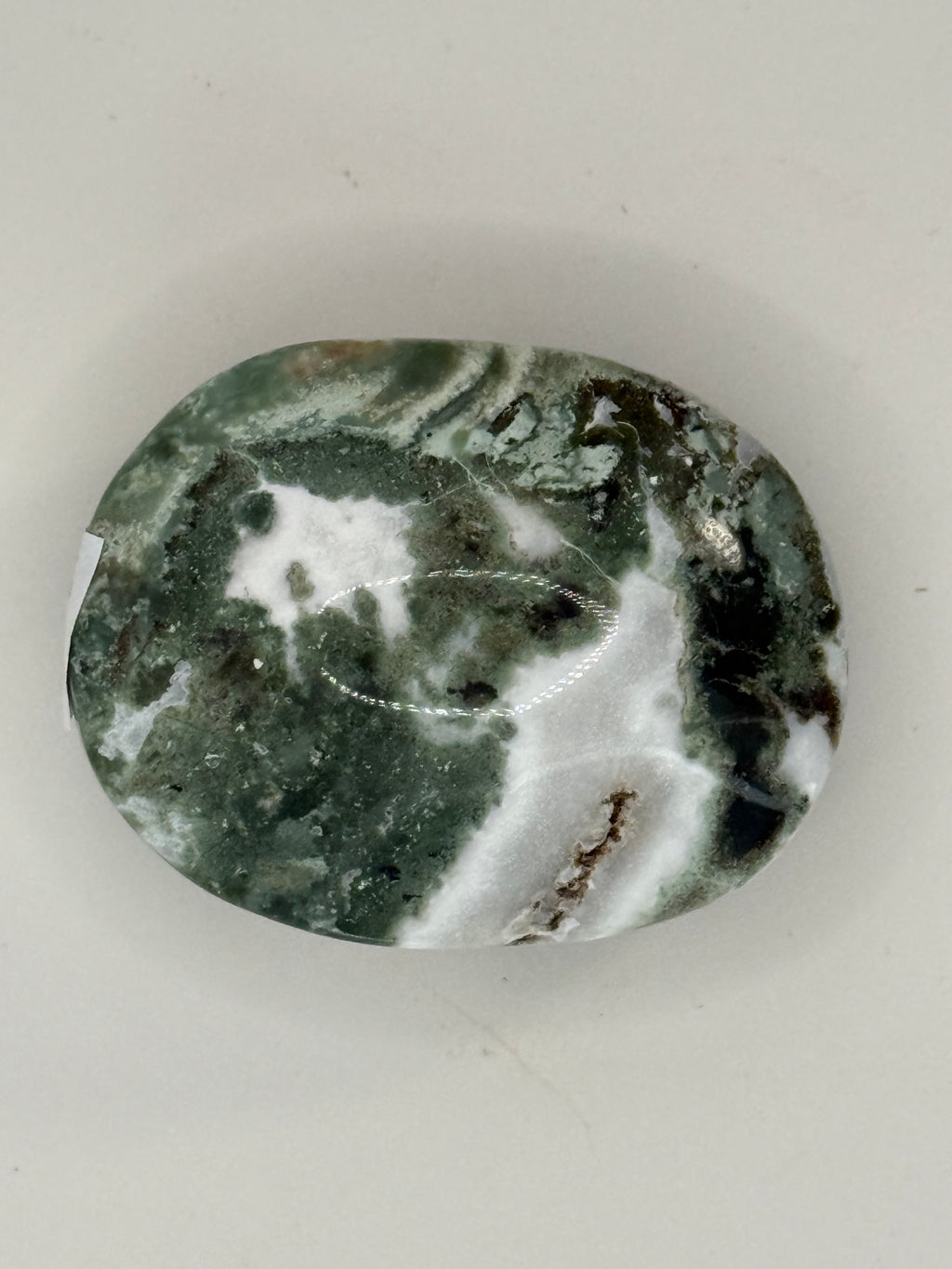 Small Unicorn Jasper Palm Stone – Pastel Swirled Crystal for Joy, Balance & Calm