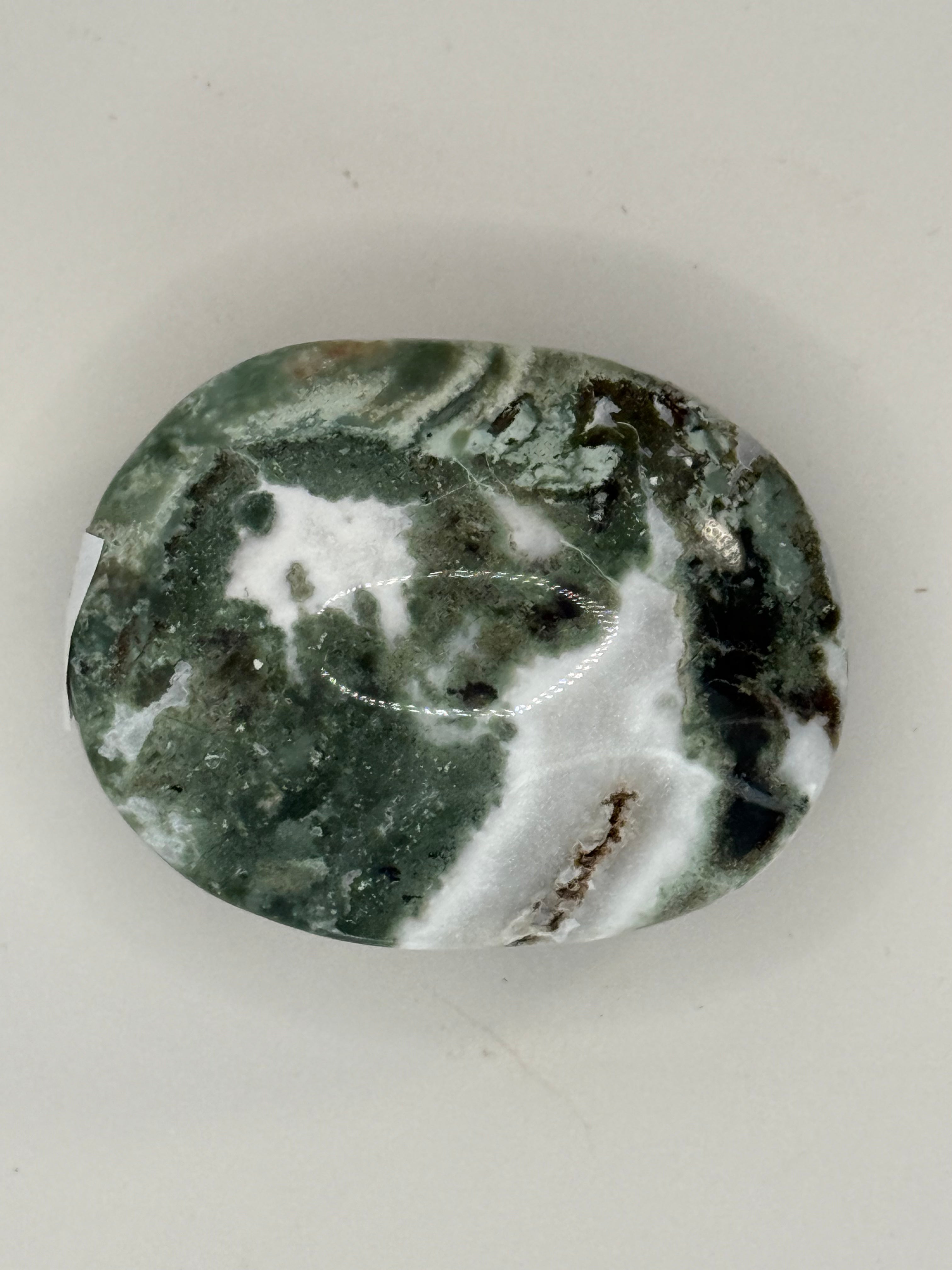Small Unicorn Jasper Palm Stone – Pastel Swirled Crystal for Joy, Balance & Calm