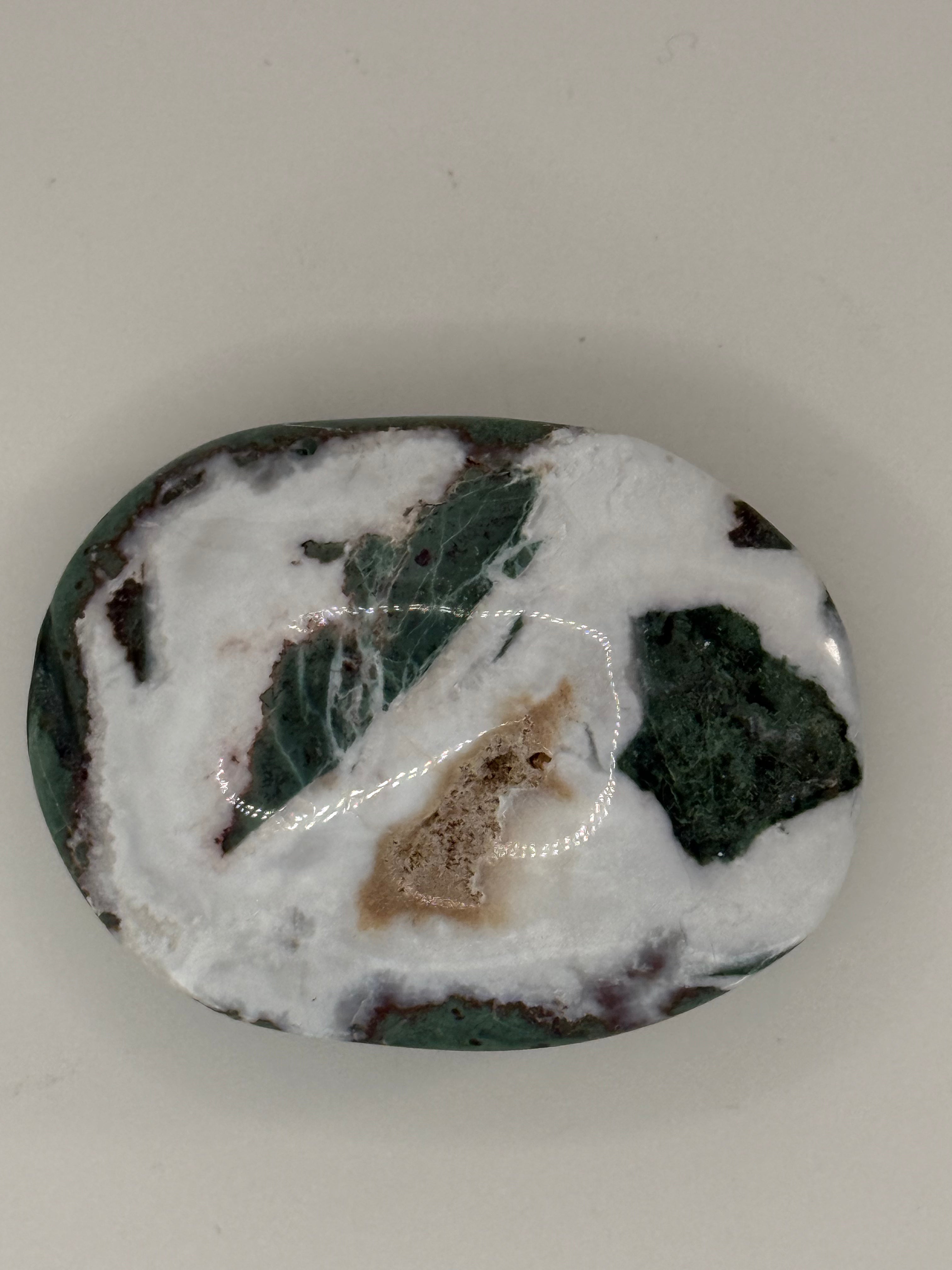 Large Unicorn Jasper Palm Stone – Pastel Swirled Crystal for Joy, Balance & Emotional Healing