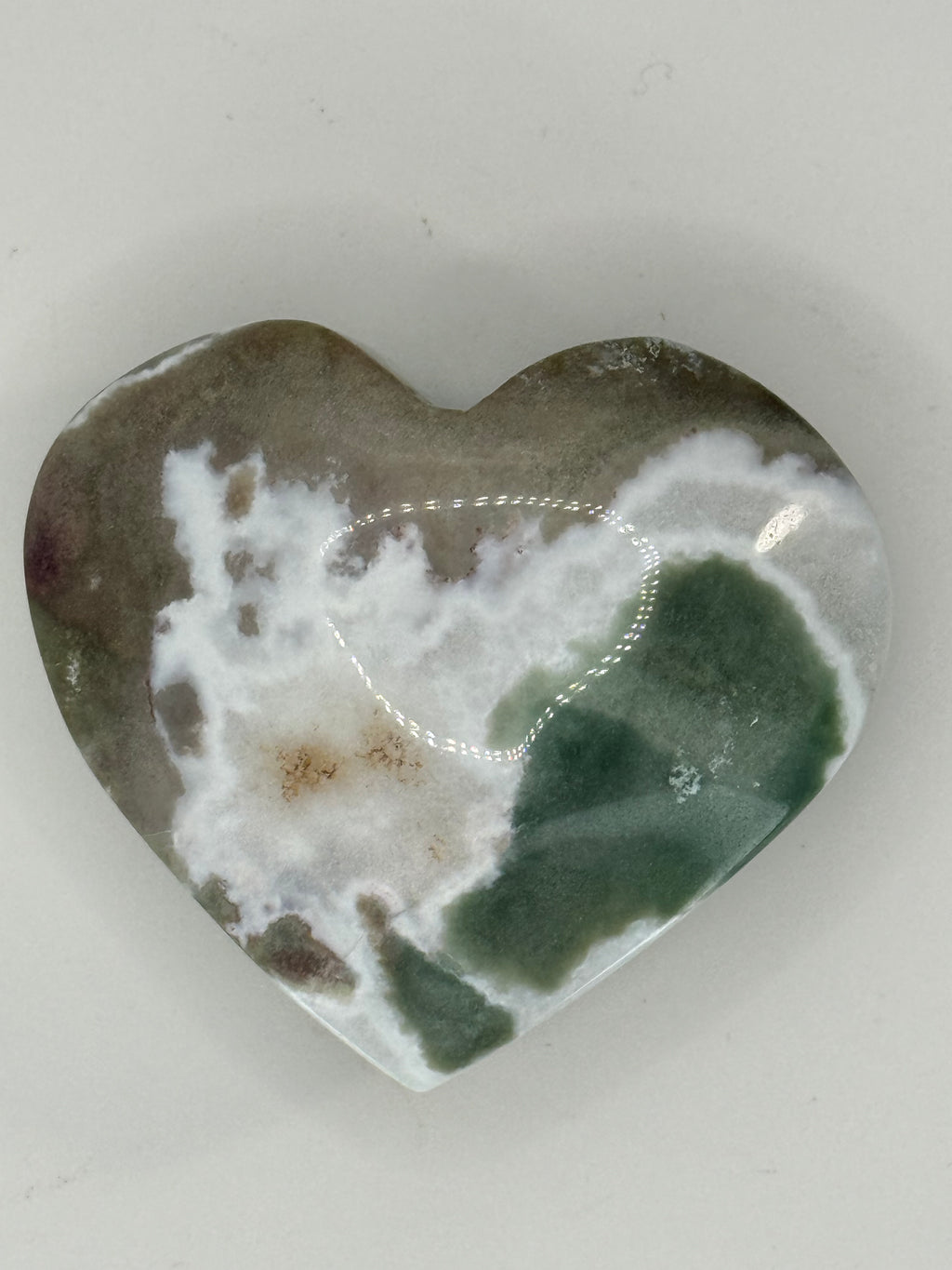 Unicorn Jasper Heart Carving 2–3 oz – Pastel Swirled Stone for Joy, Balance & Gentle Grounding