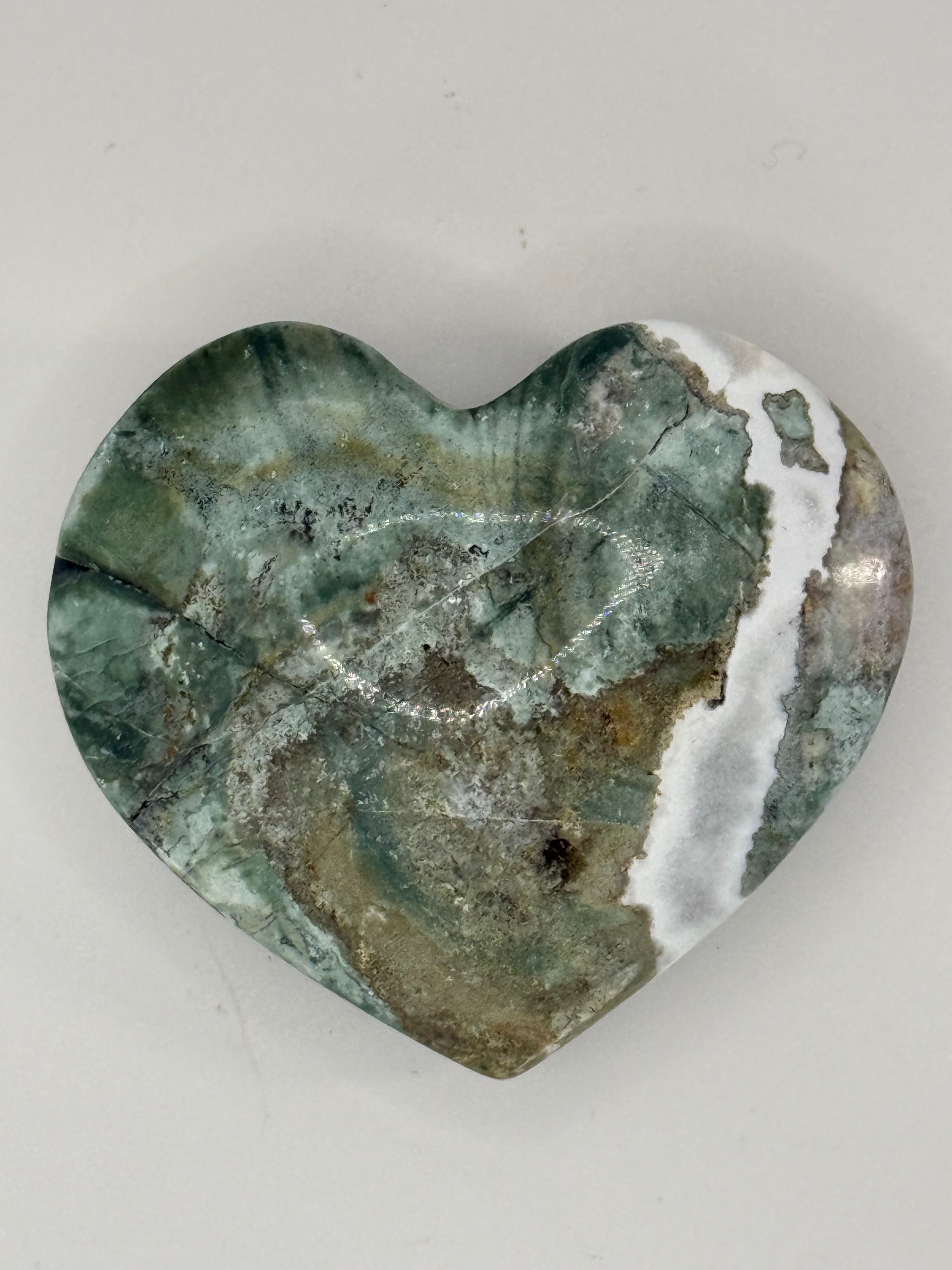 Unicorn Jasper Heart Carving 2–3 oz – Pastel Swirled Stone for Joy, Balance & Gentle Grounding