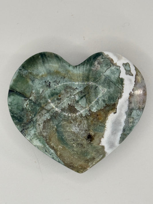 Unicorn Jasper Heart Carving 2–3 oz – Pastel Swirled Stone for Joy, Balance & Gentle Grounding