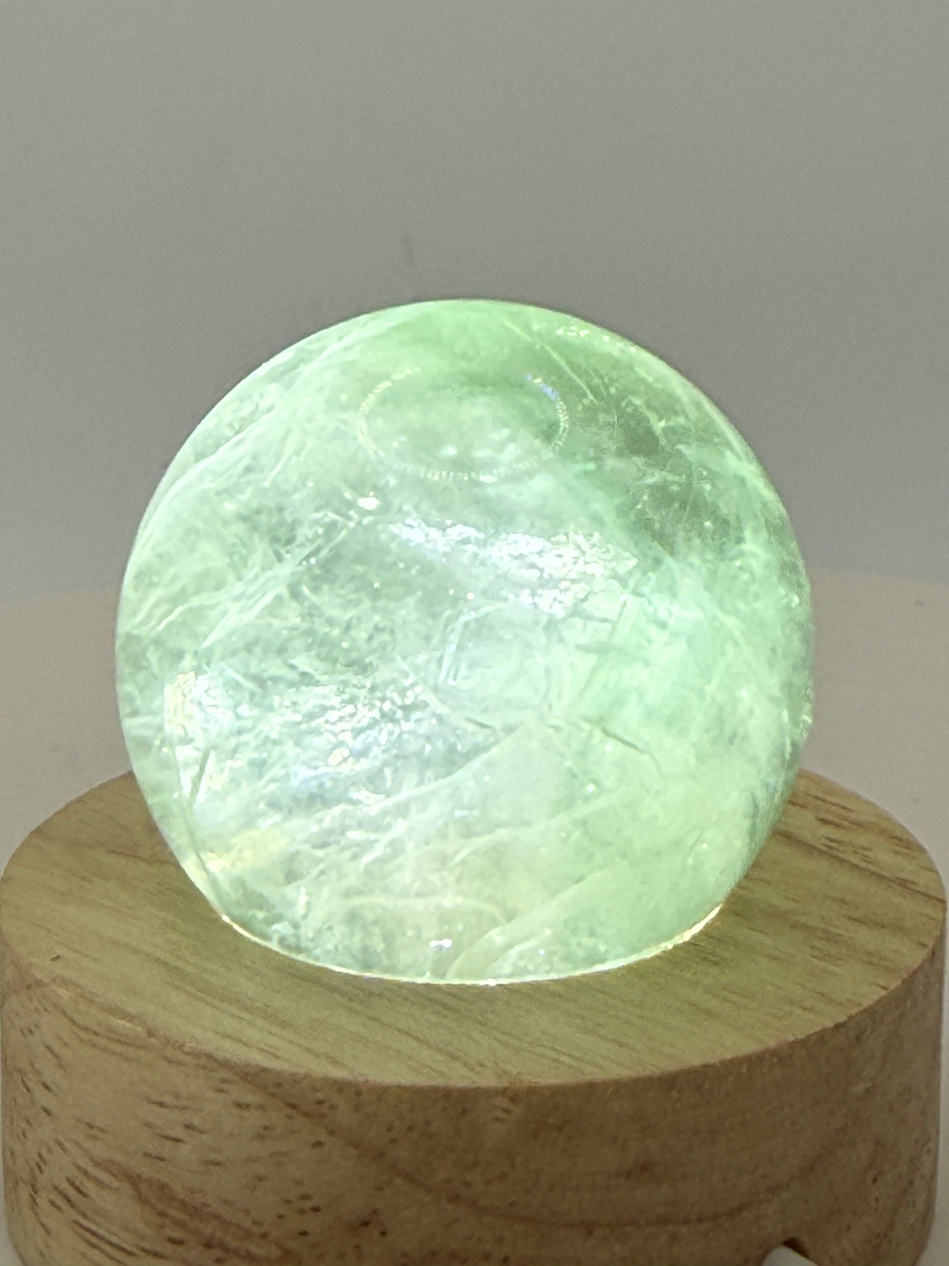 Fluorite Sphere 5 oz – Polished Crystal Ball for Focus, Clarity & Energy Balance
