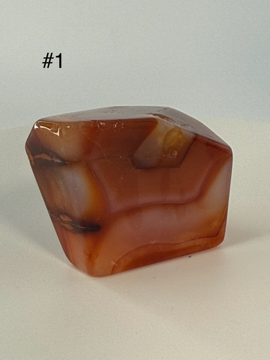 Carnelian Freeform – 3–3.9 oz Polished Crystal for Strength, Creativity & Energizing Vitality