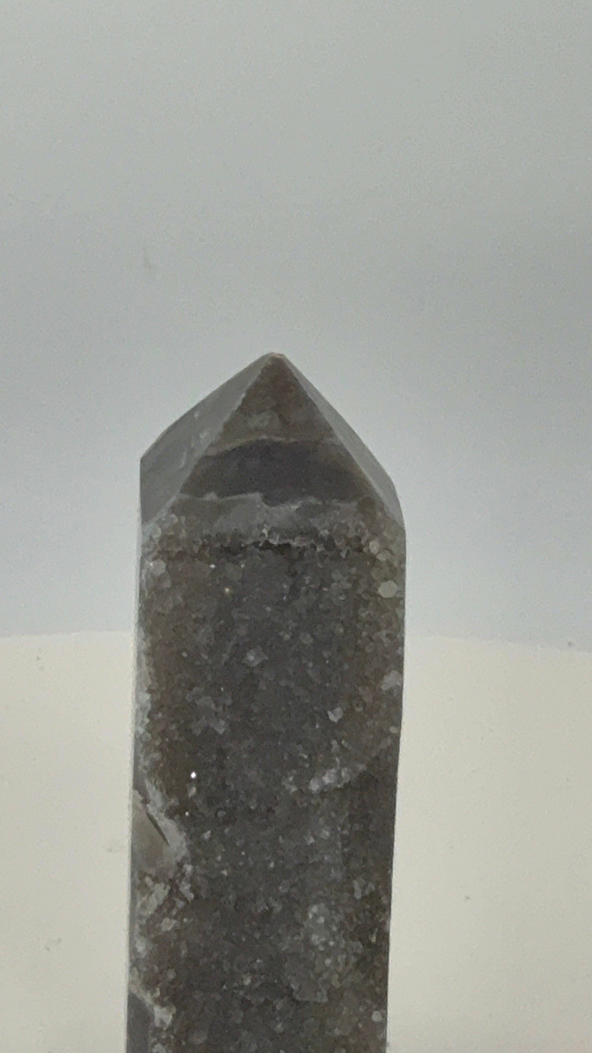 Sphalerite Tower 1.1 oz – Metallic Druzy Crystal Point for Grounding, Strength & Transformation
