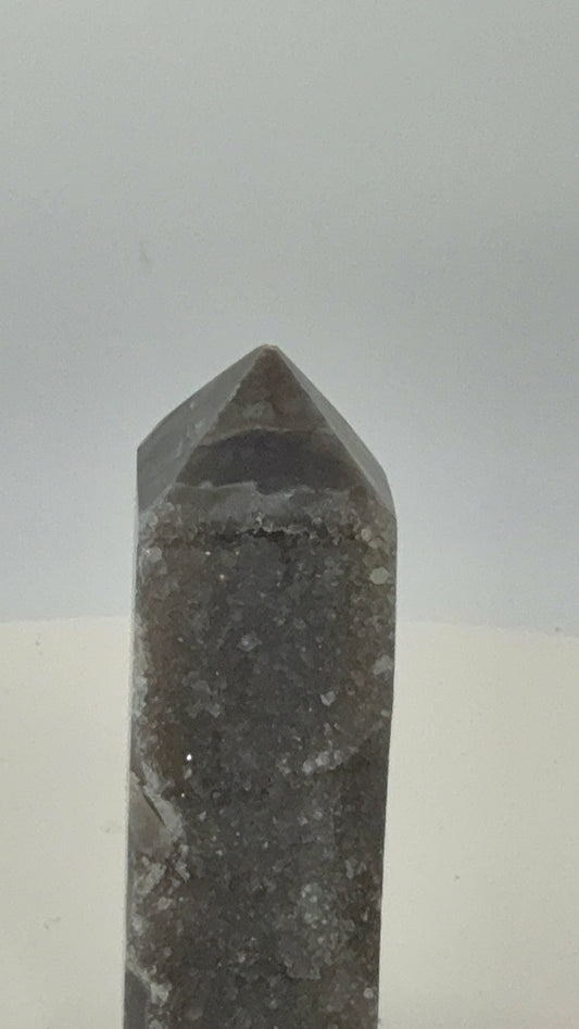 Sphalerite Tower 1.1 oz – Metallic Druzy Crystal Point for Grounding, Strength & Transformation