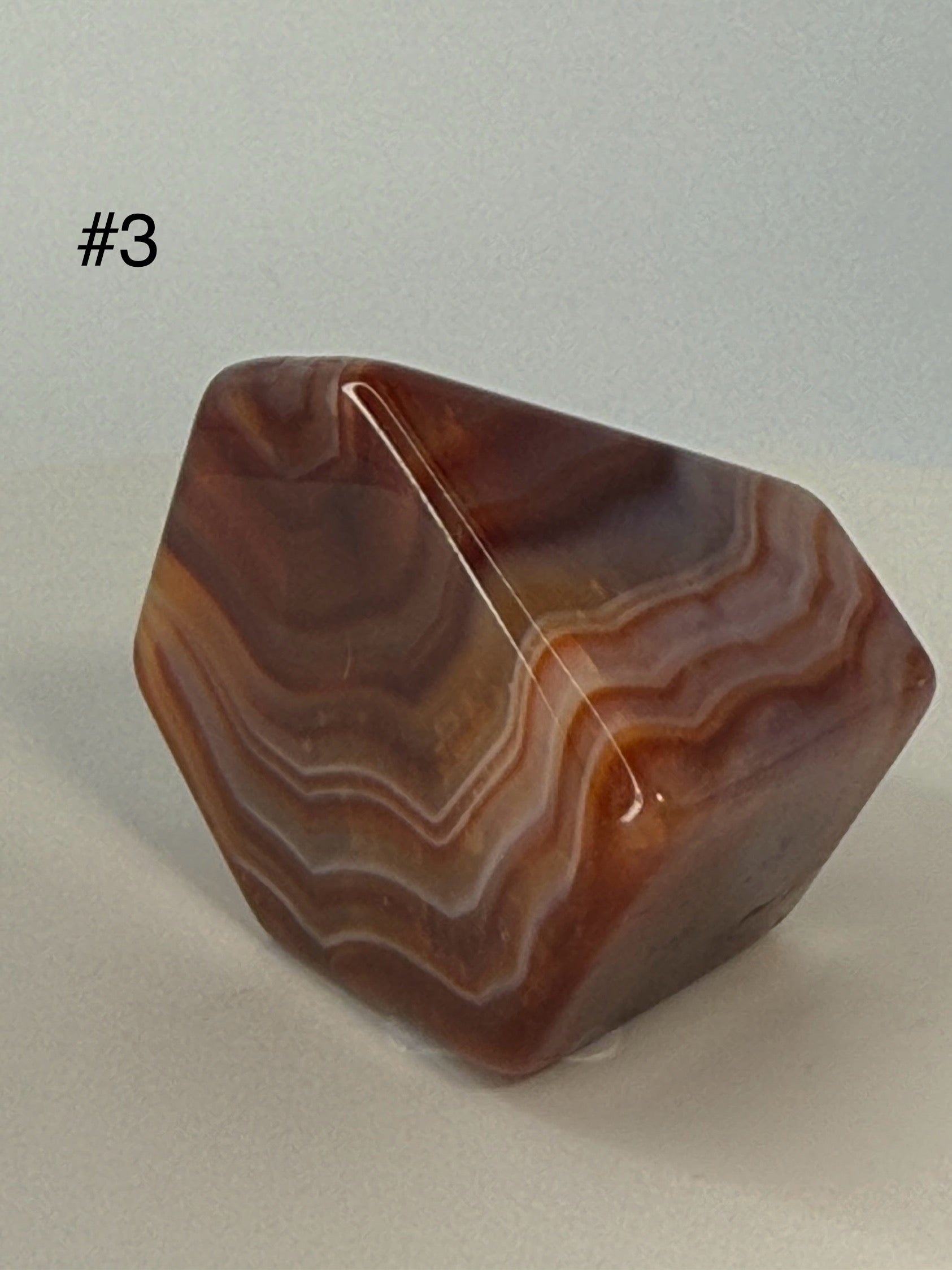 Carnelian Freeform – 3–3.9 oz Polished Crystal for Strength, Creativity & Energizing Vitality