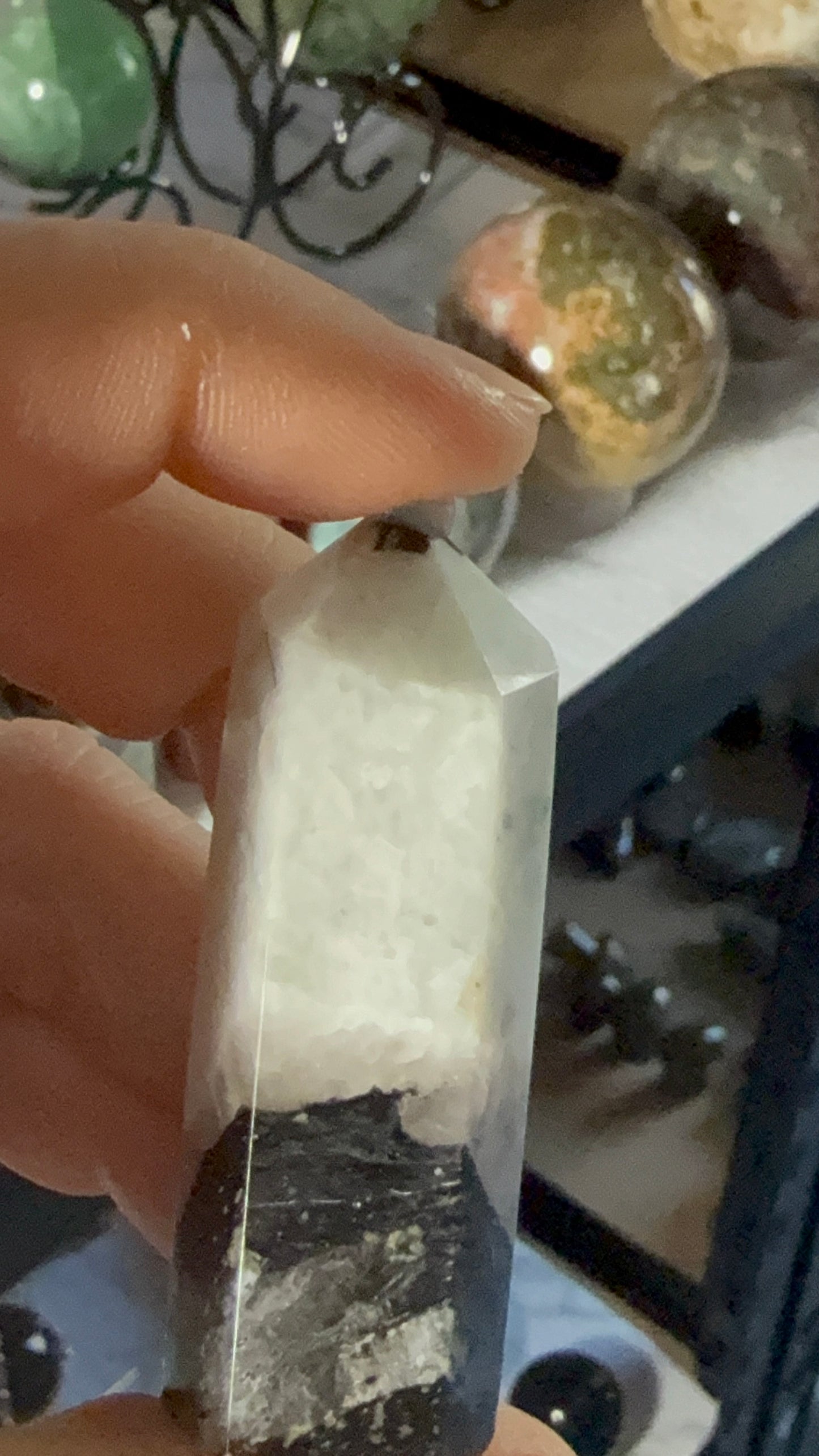 Moonstone Tower 1.5 oz – Polished Crystal Point with Natural Flash for Intuition & Emotional Clarity