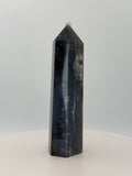 Starry Agate Tower 9.3 oz – Polished Crystal Point for Cosmic Calm, Balance & Celestial Beauty