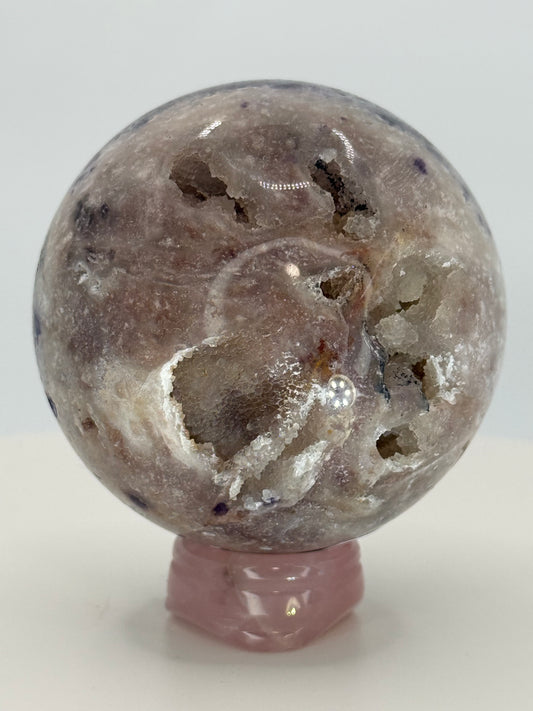 Fluorite–Sphalerite Sphere #1 – Polished Crystal for Insight, Grounding & Transformation