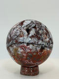 Mexican Crazy Lace Agate Sphere – Polished Banded Crystal for Joy, Balance & Uplifting Energy