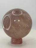 Medium Rose Quartz Sphere – Polished Crystal Orb for Love, Peace & Heart‑Healing Energy