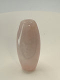 Rose Quartz Pocket Worry Stone – Polished Thumb Stone with Partial Incense Holes for Love, Peace & Emotional Healing