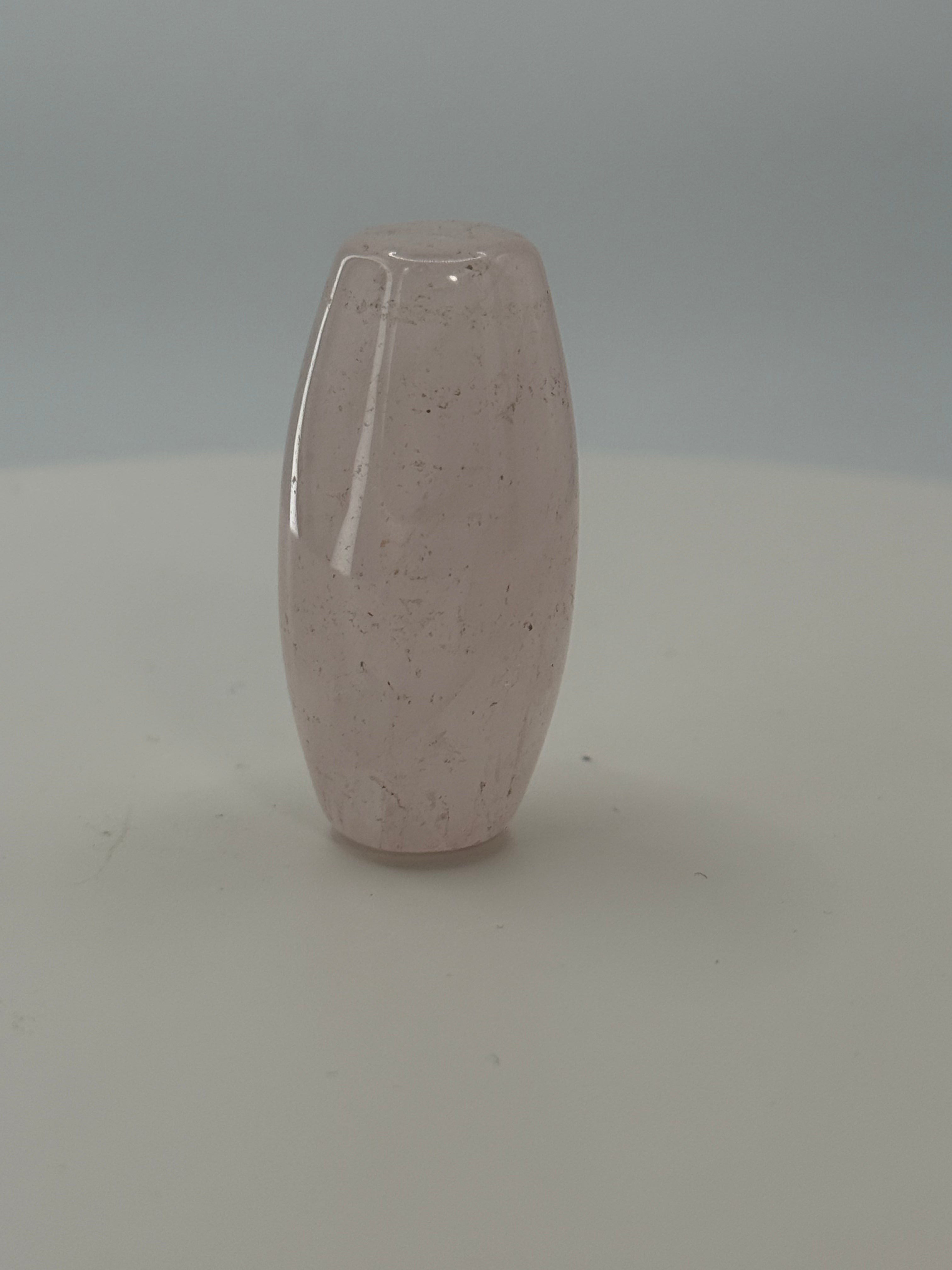 Rose Quartz Pocket Worry Stone – Polished Thumb Stone for Love, Peace & Emotional Healing