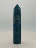Blue Apatite Tower 2 oz – Polished Crystal Point for Motivation, Clarity & Manifestation