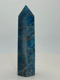 Blue Apatite Tower 3.4 oz – Polished Crystal Point for Motivation, Clarity & Manifestation