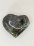 Labradorite Heart 1 oz – Iridescent Crystal for Intuition, Protection & Transformation