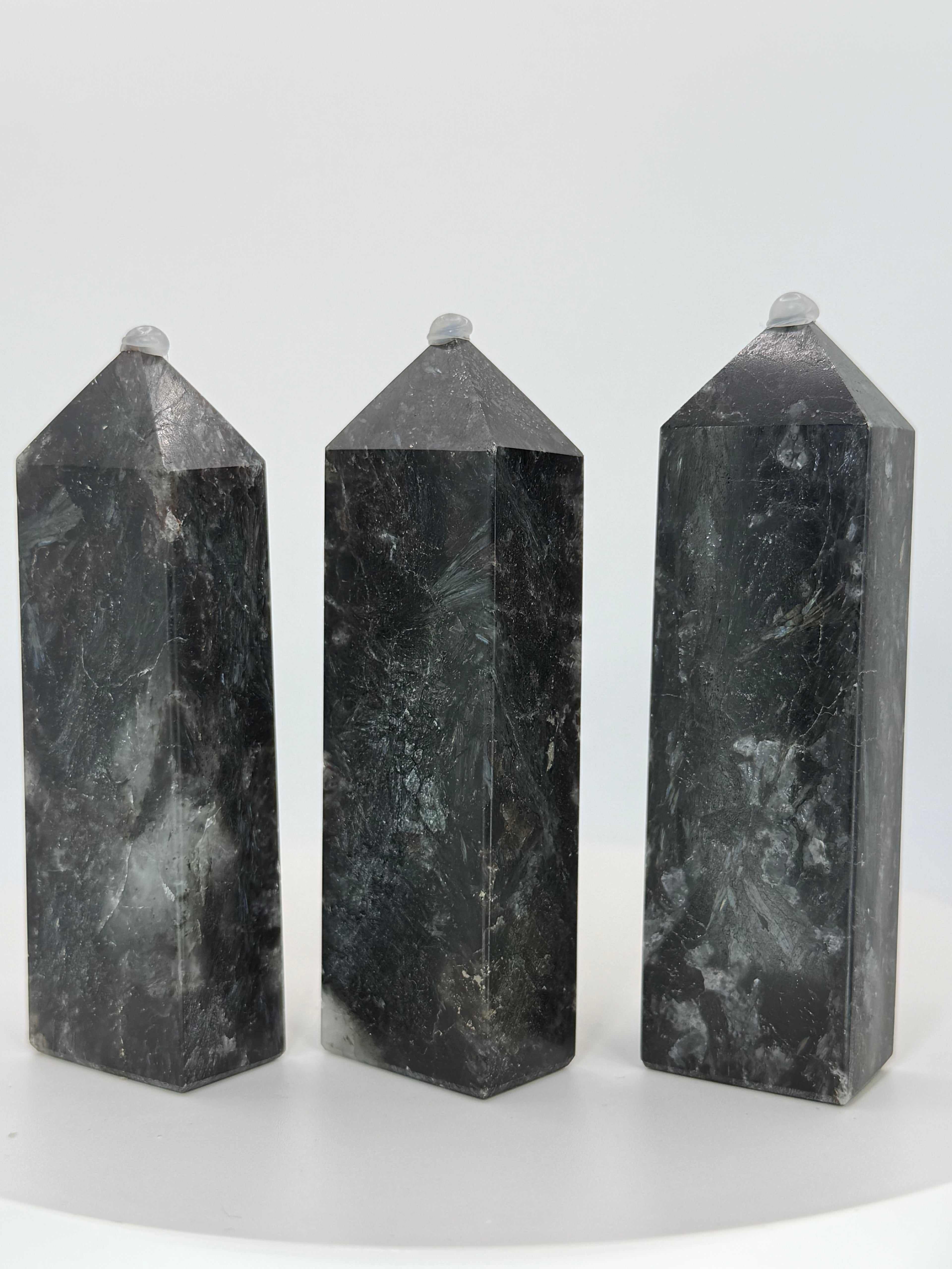 Arfvedsonite Tower 5.1 oz – Polished Crystal Point for Intuition, Transformation & Inner Clarity