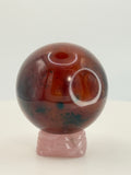 Small Sardonyx Sphere – Polished Banded Stone for Strength, Protection & Grounding Energy
