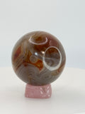 Medium Sardonyx Sphere – Polished Banded Stone for Strength, Protection & Grounding Energy