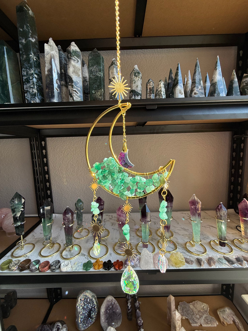 Crystal Suncatcher – Handcrafted Hanging Décor for Light, Balance & Positive Energy