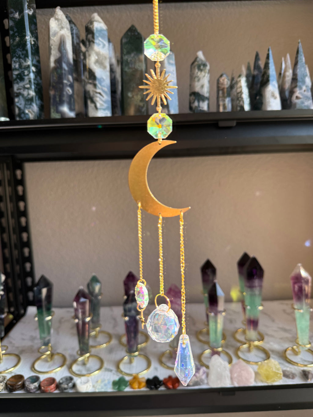 Crystal Suncatcher – Handcrafted Hanging Décor for Light, Balance & Positive Energy