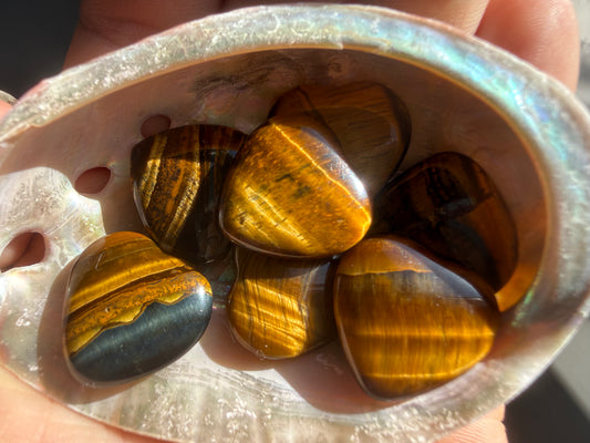 Tiger’s Eye Crystal Heart | Polished Mini Gemstone | Flashy Pocket Crystal