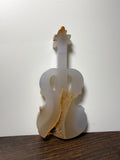 Druzy Agate Guitar Carving | Hand‑Carved Crystal | Music Lover Gift