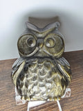Green Obsidian Owl – Hand‑Carved Figurine with Emerald Sheen for Wisdom & Protection