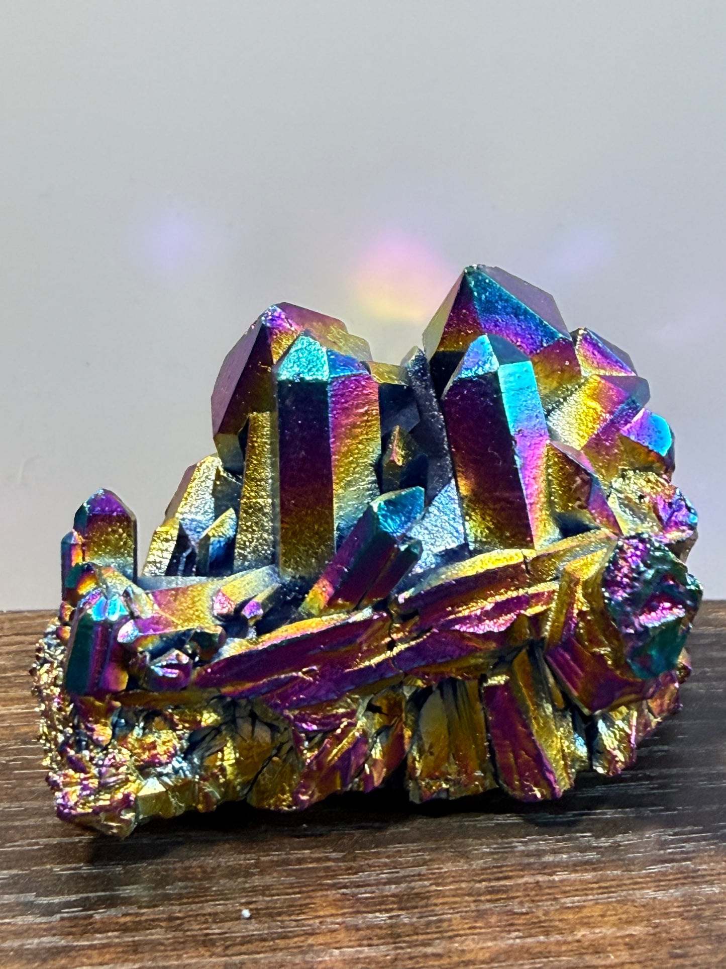 Rainbow Aura Quartz | Positivity & Manifestation Cluster