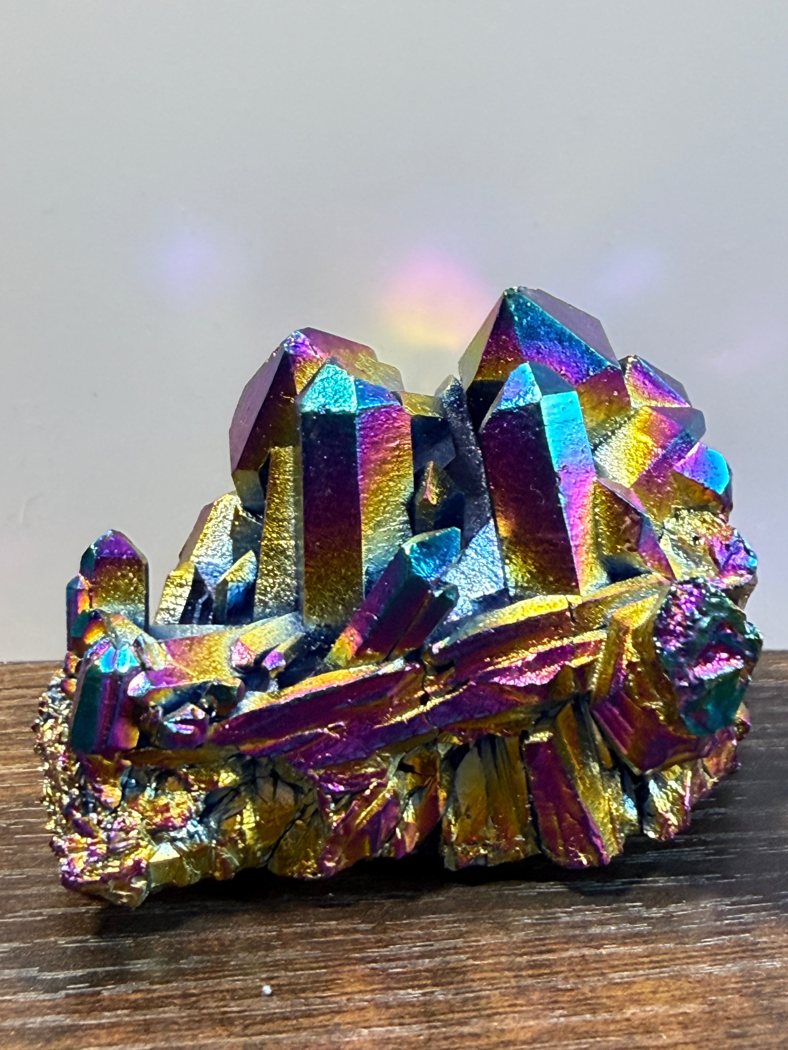 Rainbow Aura Quartz | Positivity & Manifestation Cluster