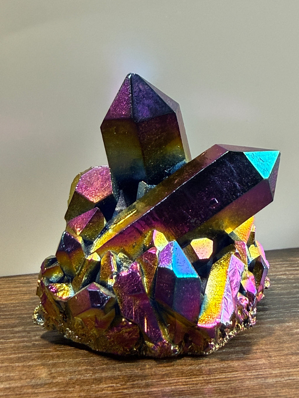 Rainbow Aura Quartz | Positivity & Manifestation Cluster