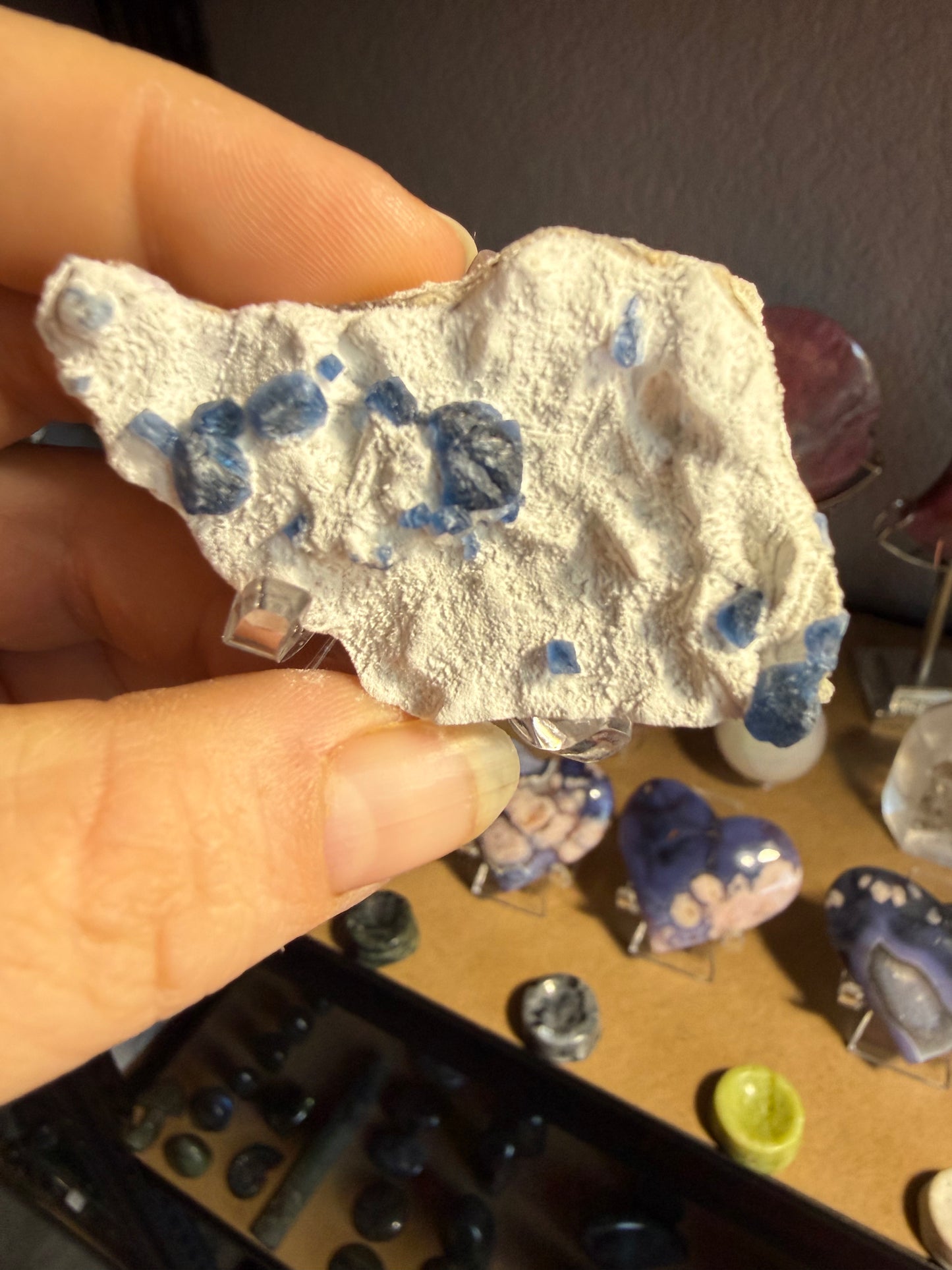 Small Blueberry Fluorite Crystal – Clarity, Intuition & Calm