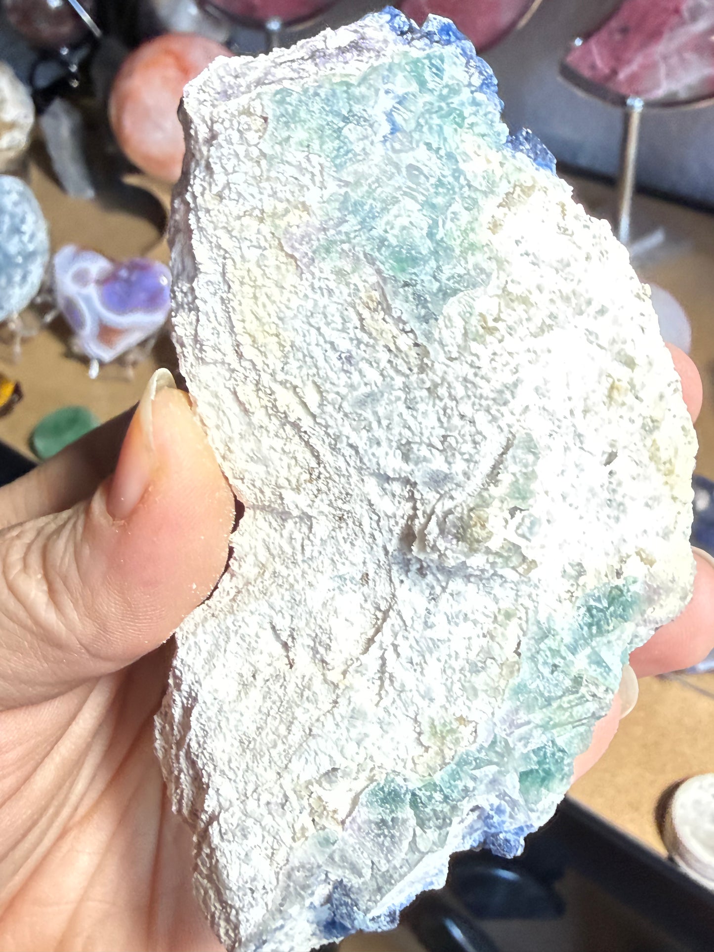 Medium Blueberry Fluorite Crystal – Clarity, Intuition & Calm
