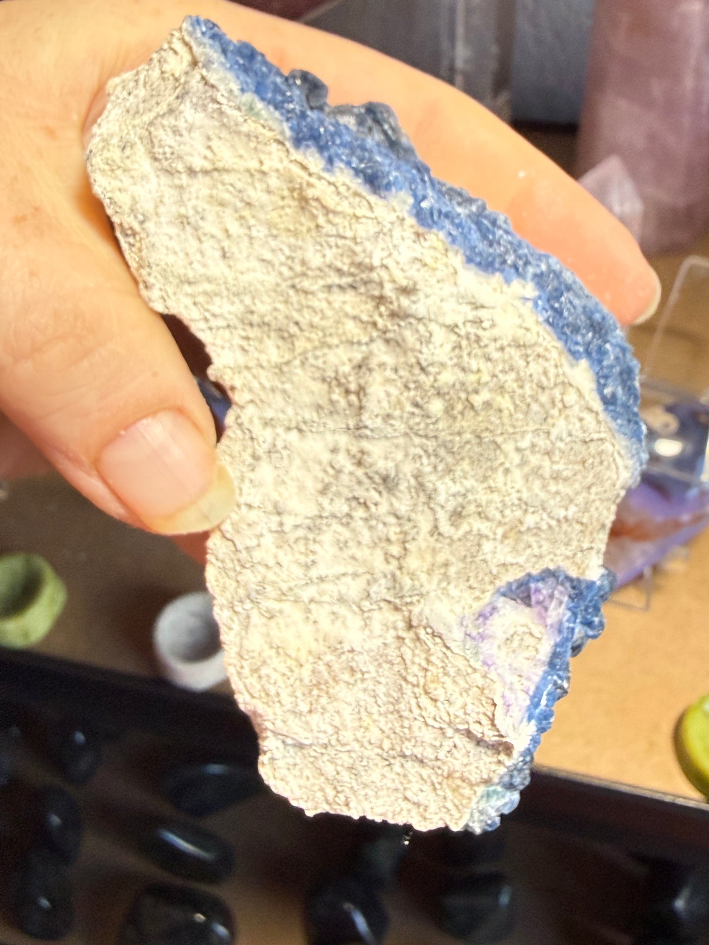 Medium Blueberry Fluorite Crystal – Clarity, Intuition & Calm