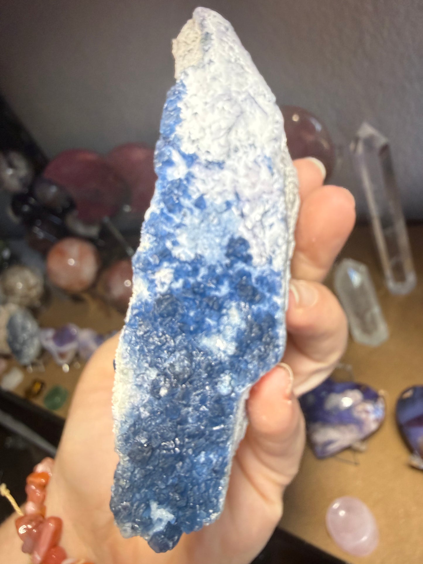 Large Blueberry Fluorite Crystal – Clarity, Intuition & Calm