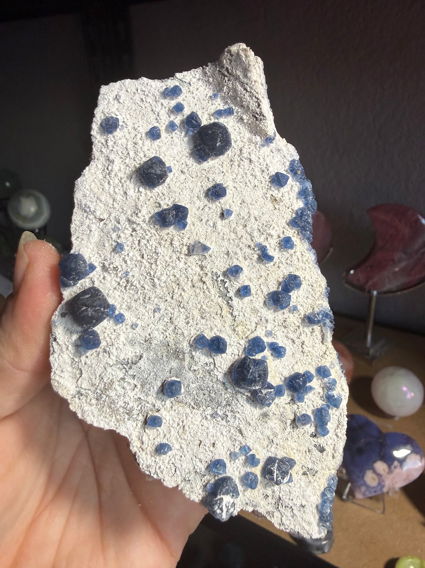 Large Blueberry Fluorite Crystal – Clarity, Intuition & Calm
