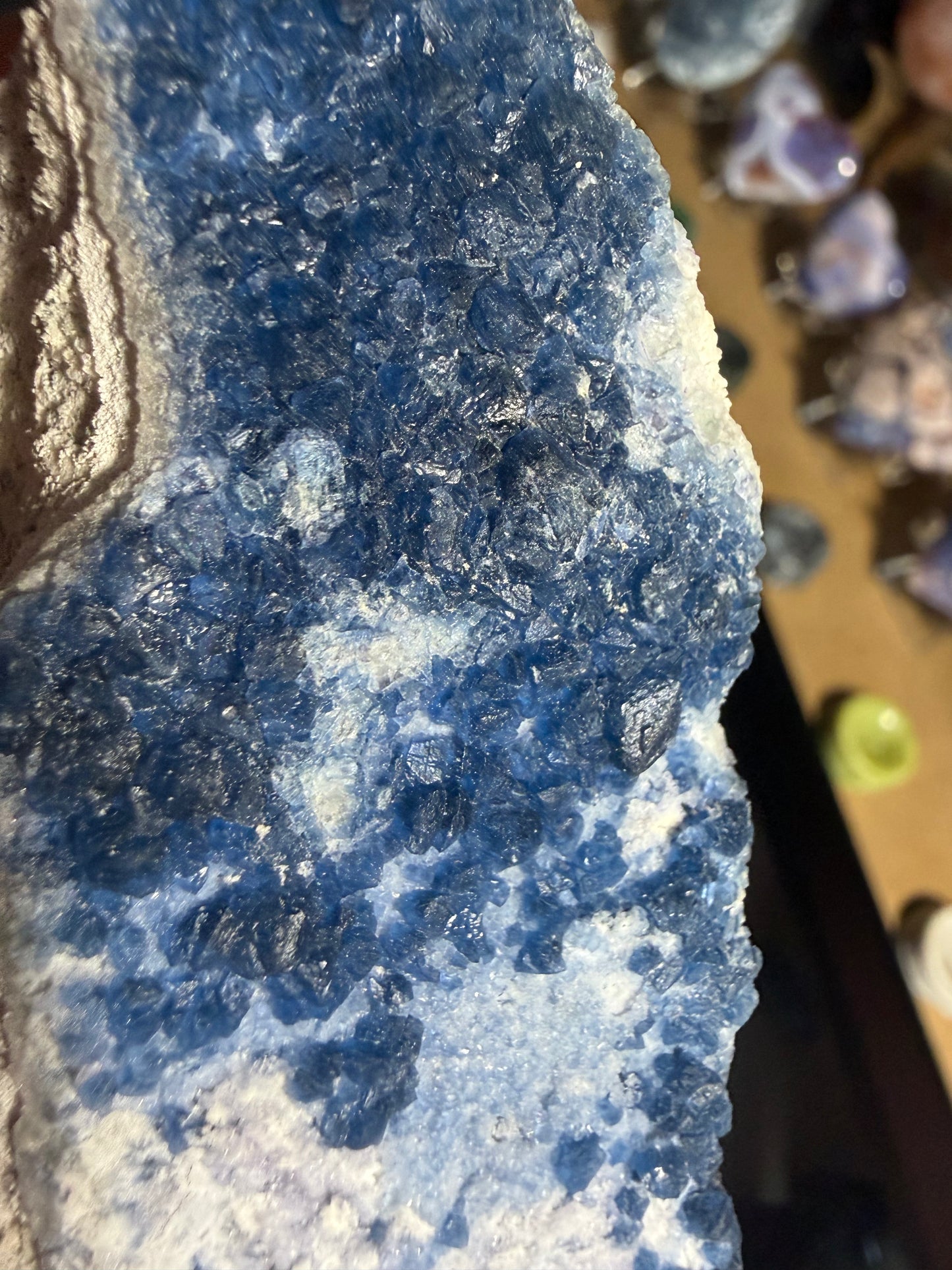 Large Blueberry Fluorite Crystal – Clarity, Intuition & Calm
