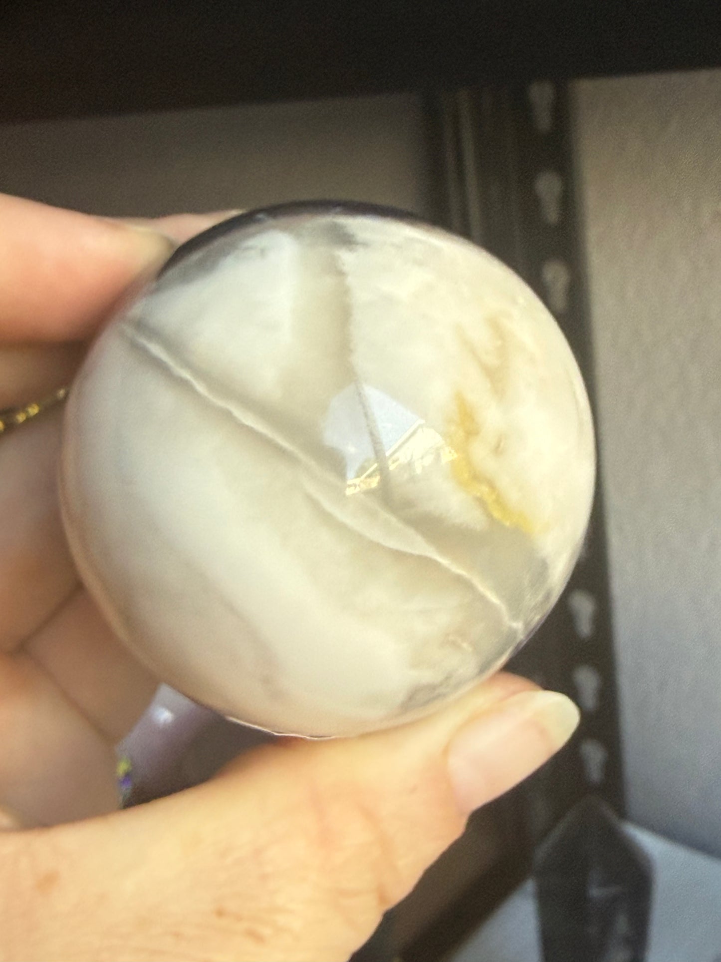 Fluorite–Sphalerite Sphere #4 – Polished Crystal for Clarity, Grounding & Transformative Balance