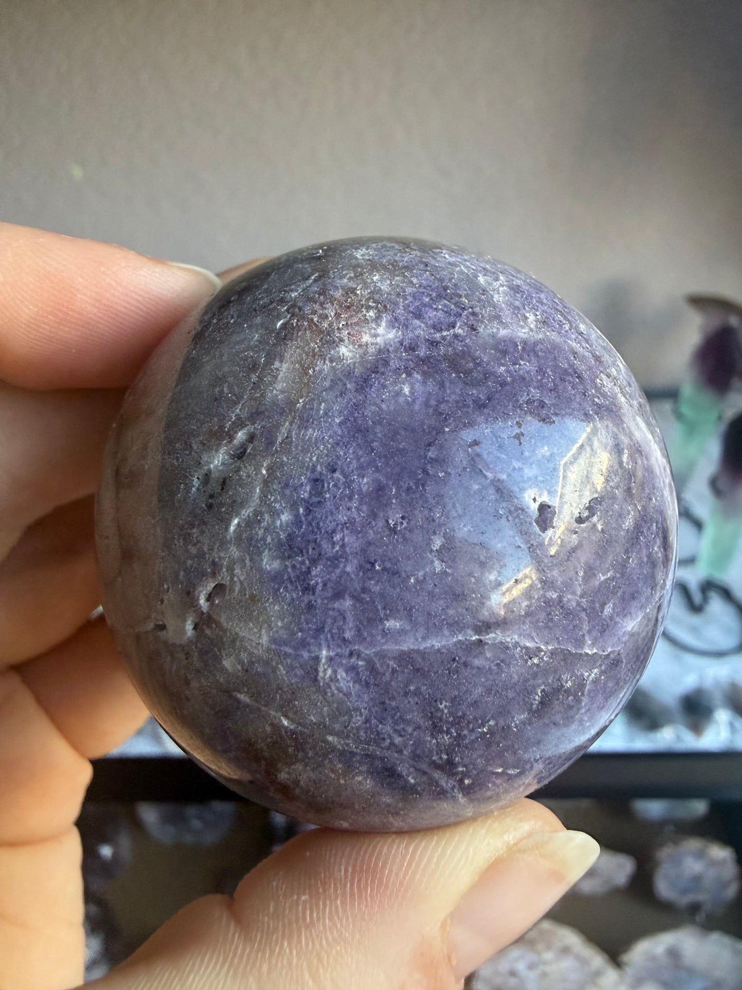 Fluorite–Sphalerite Sphere #2 – Polished Crystal for Insight, Grounding & Transformative Energy