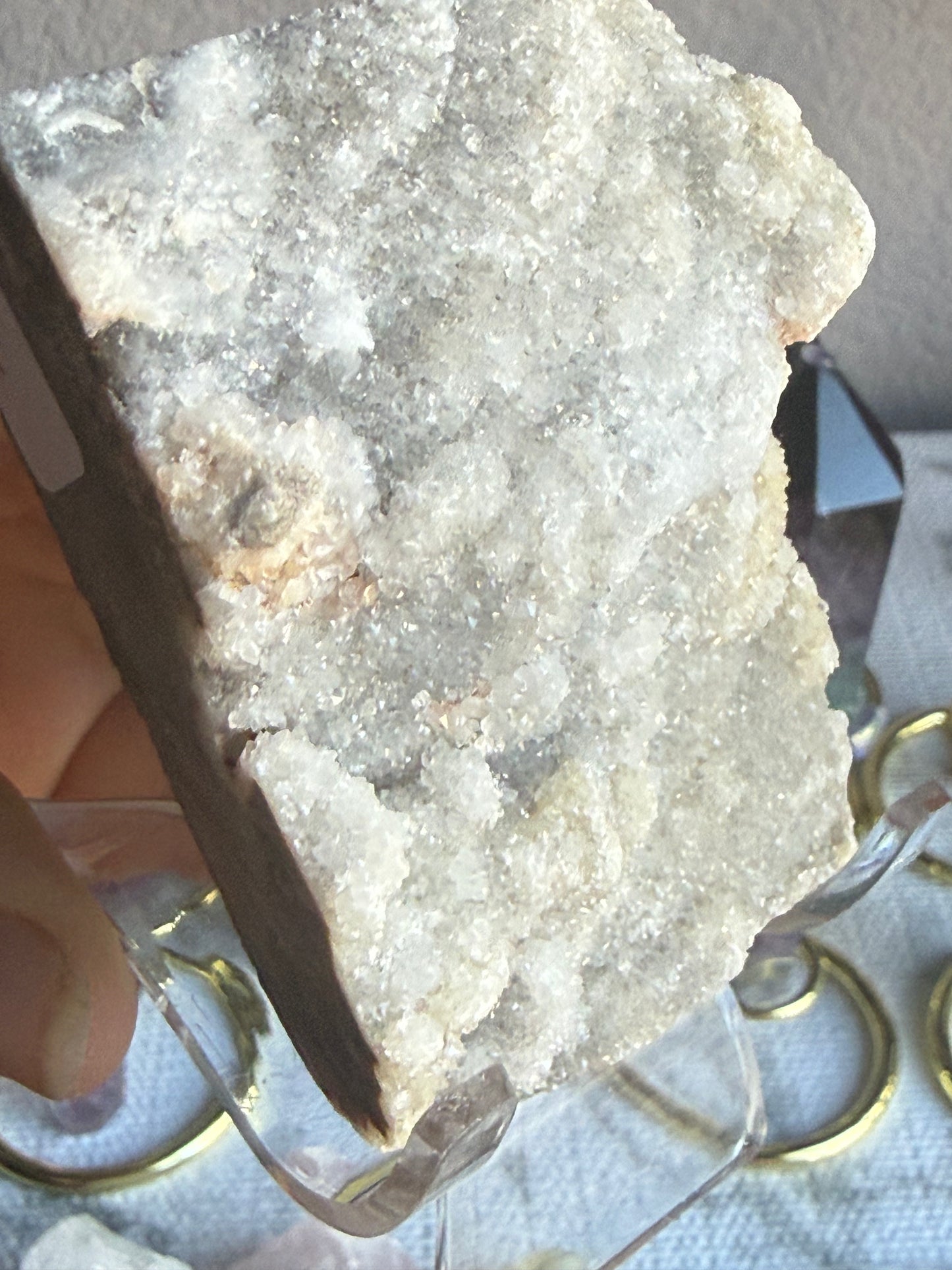 Sphalerite Specimen #2 – Metallic Crystal Cluster with Natural Druzy Sparkle for Grounding & Transformation