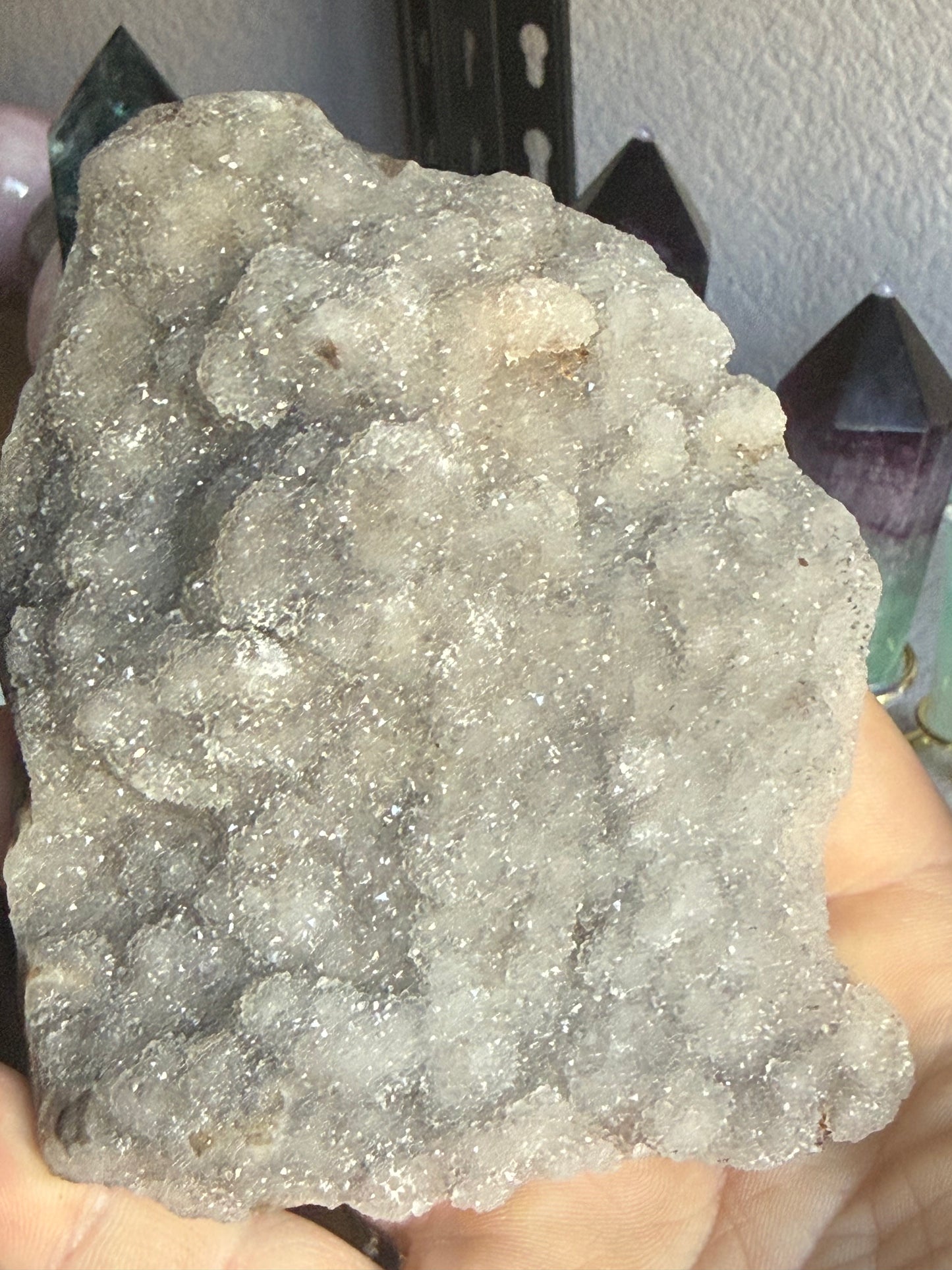 Sphalerite Specimen #3 – Metallic Crystal Cluster with Natural Druzy Sparkle for Grounding & Transformation