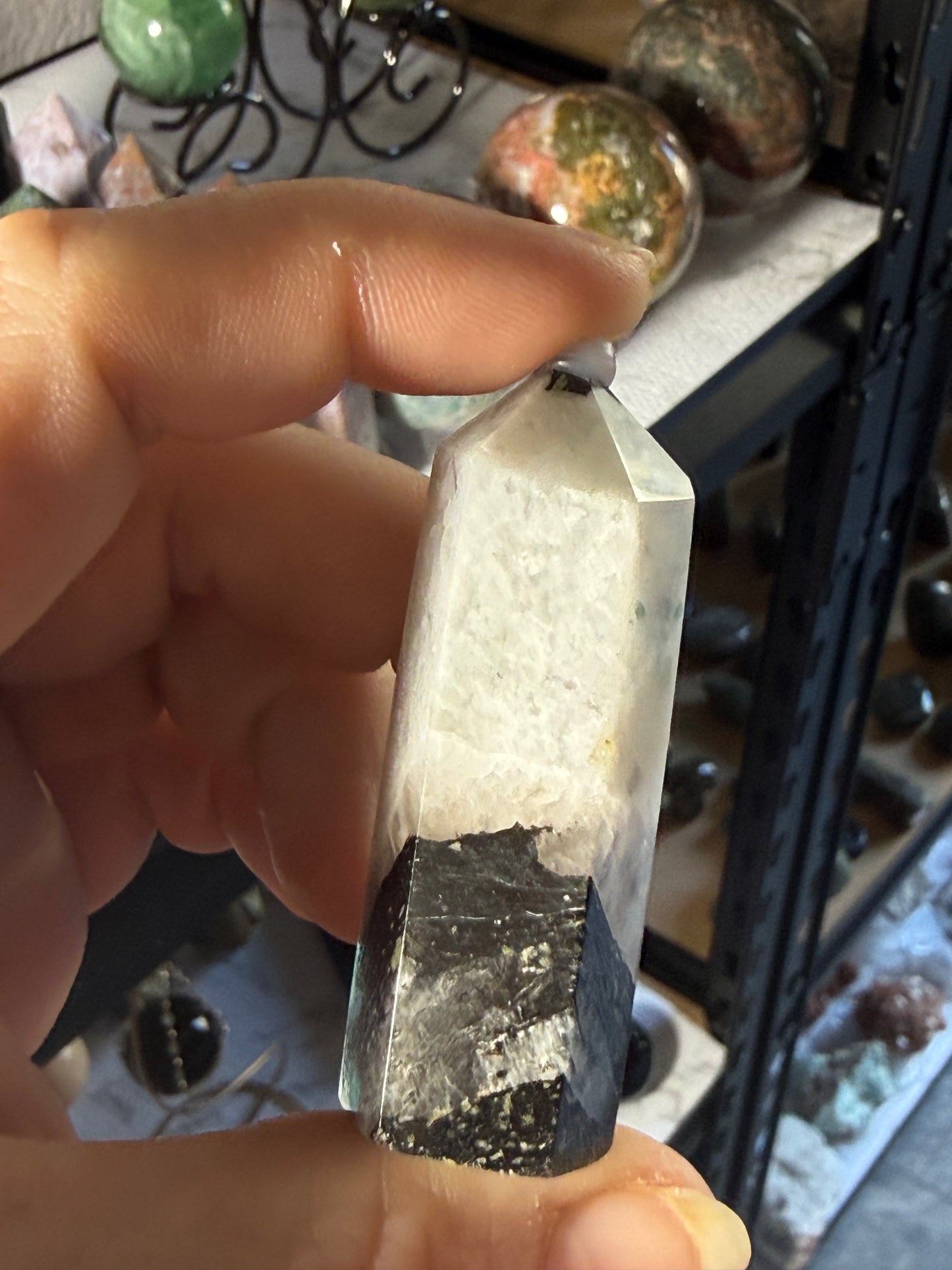 Moonstone Tower 1.5 oz – Polished Crystal Point with Natural Flash for Intuition & Emotional Clarity